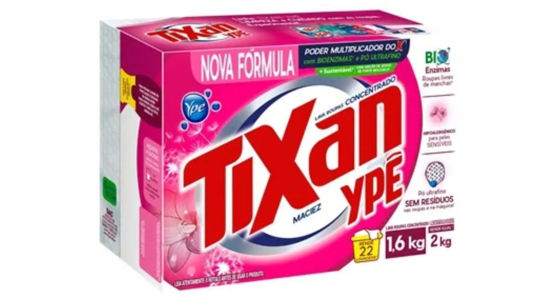 Aplicações de sabão em pó em lavanderias